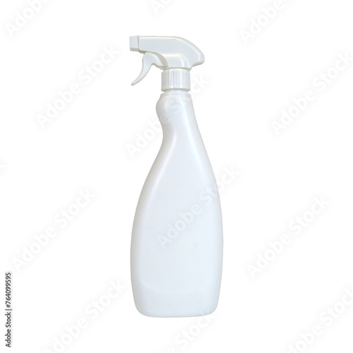 Contenitore liquidi , prodotti chimici e prodotti per pulizia 750 ml con spruzzino ad anatra colore bianco photo