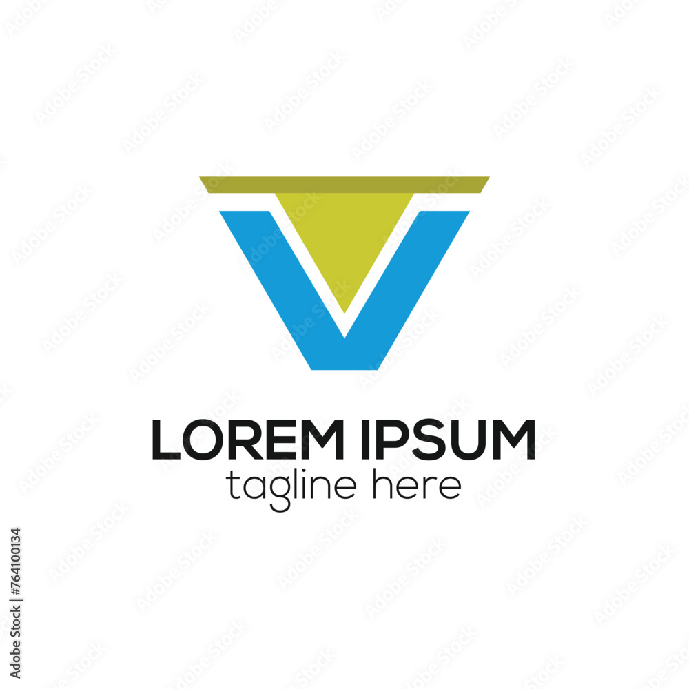 Modern V letter abstract logo design concept isolated vector template illustration Modern V letter abstract logo design concept isolated vector template illustration