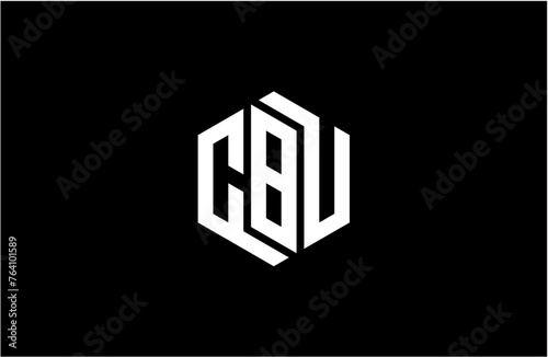 CBU creative letter logo design vector icon illustration photo