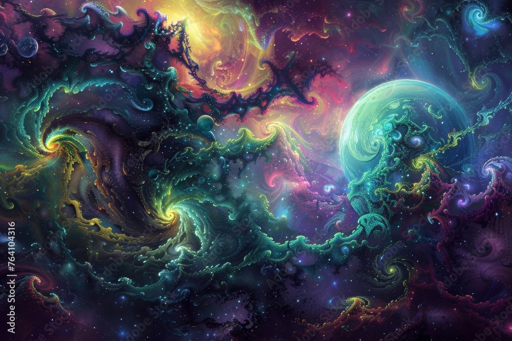 mesmerizing display of cosmic beauty as planets, stars, and galaxies dances.. mesmerizing display of cosmic beauty as planets, stars, and galaxies dances..