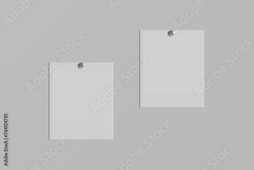 Realistic polaroid photo blank frame  isolated vector image    
