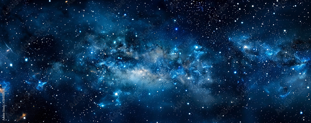 night sky and stars, milky way. space background filled with galaxies and clouds. the dark blue depths of the universe. night sky and stars, milky way. space background filled with galaxies and clouds. the dark blue depths of the universe.