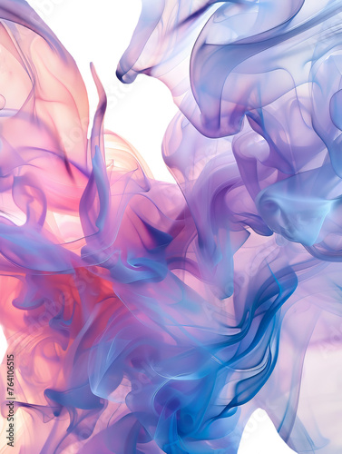 Abstract Fluid Liquid Shapes in Pastel Colours