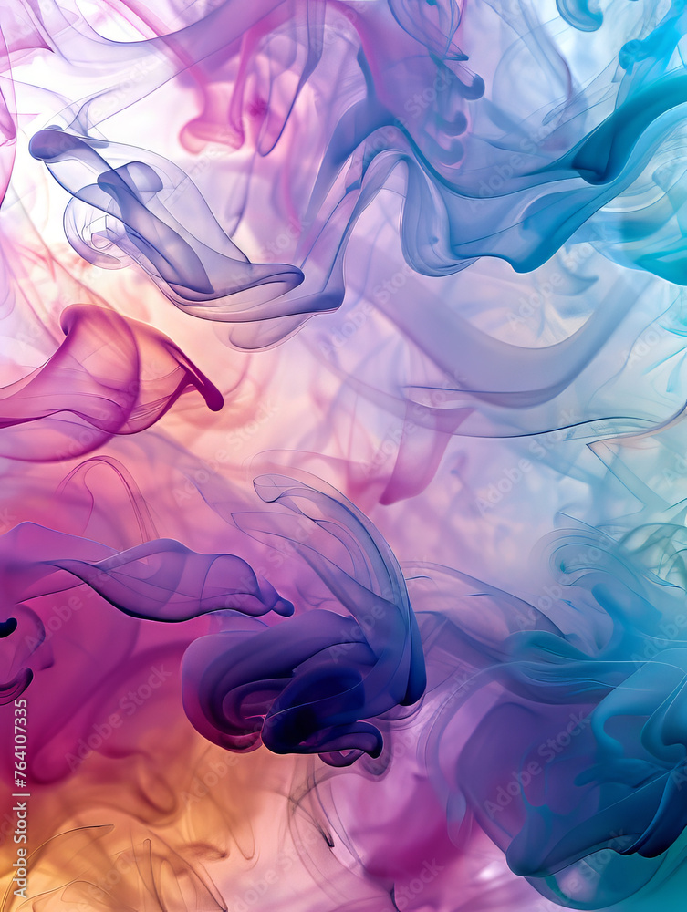 Abstract Minimalist Shapes Pastel Colour Graphic Design Element