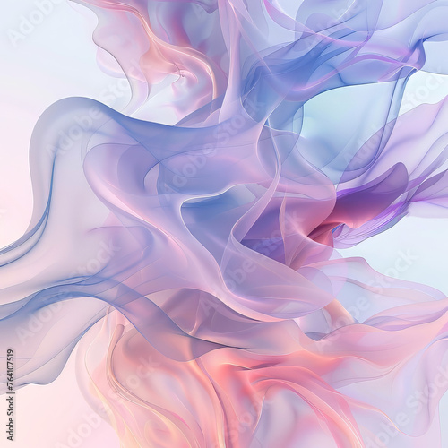 Abstract Minimalist Shapes Pastel Colour Graphic Design Element