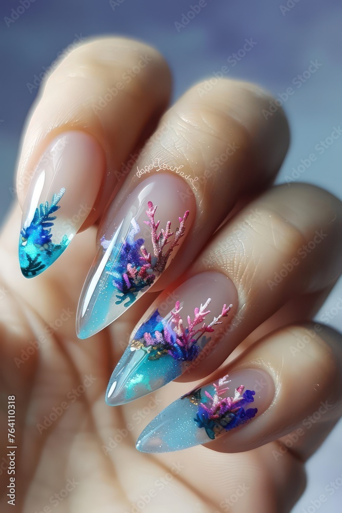 Nail art design with a cool, modern, and stylish flair Nail art design with a cool, modern, and stylish flair