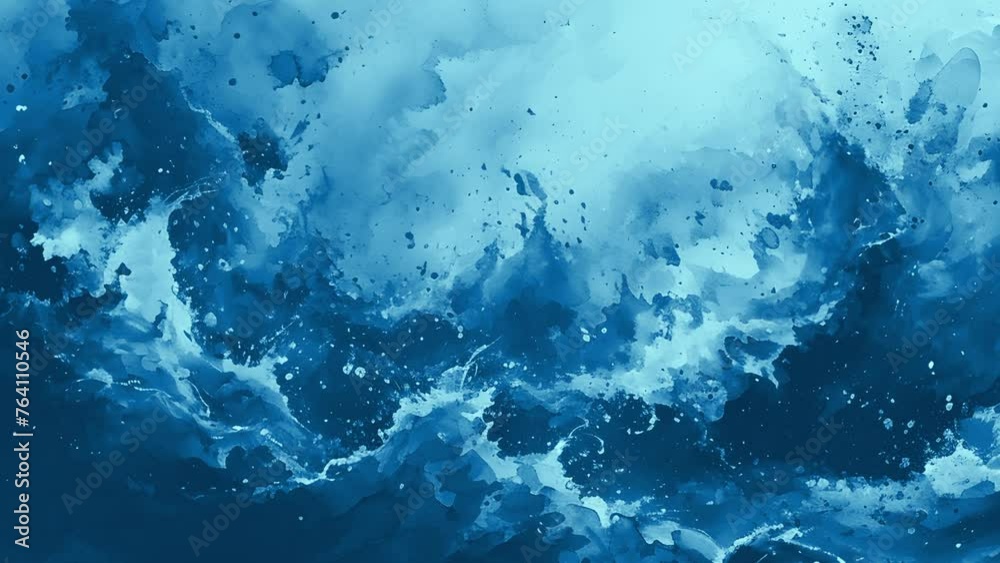 Abstract Fluid Flowing Liquid Blue Sea Background Animation Abstract Fluid Flowing Liquid Blue Sea Background Animation