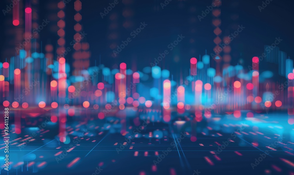 Advanced financial analytics interface with holographic graphs and data projection, epitomizing high-tech trading and investment strategies in a digital world - AI generated