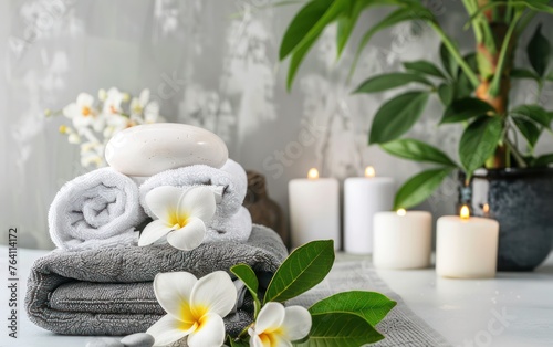Relaxing health spa background, perfect for promotional banners advertising spa service