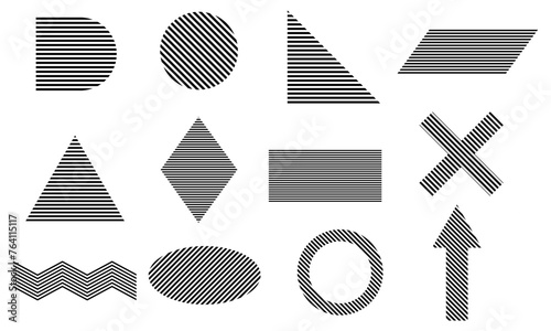Memphis geometric shapes