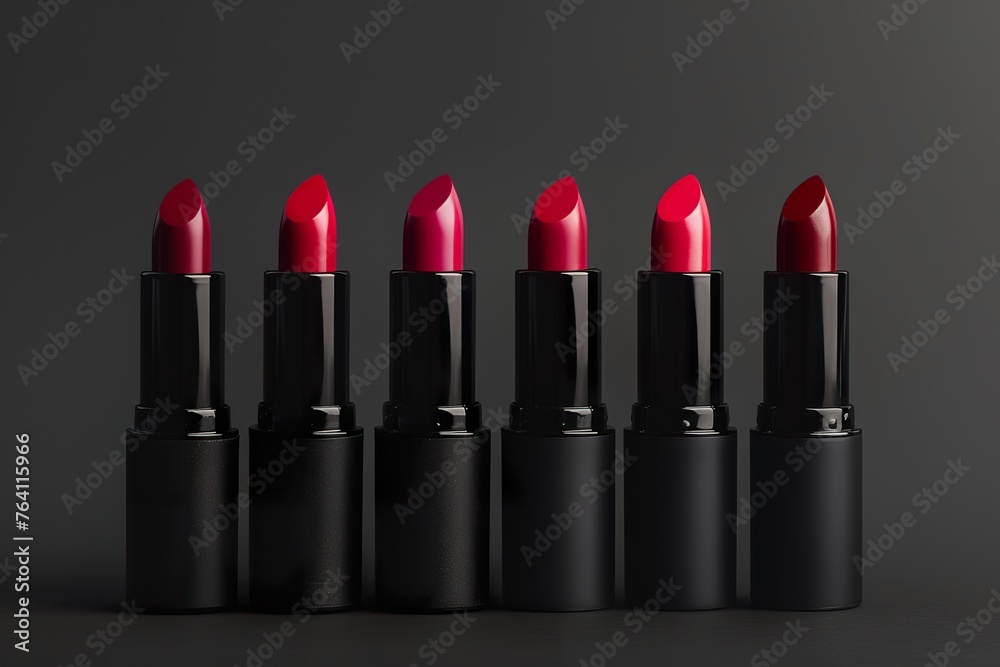 Obraz premium Minimalist Lipstick Photography: Clean Background for Your Text Needs