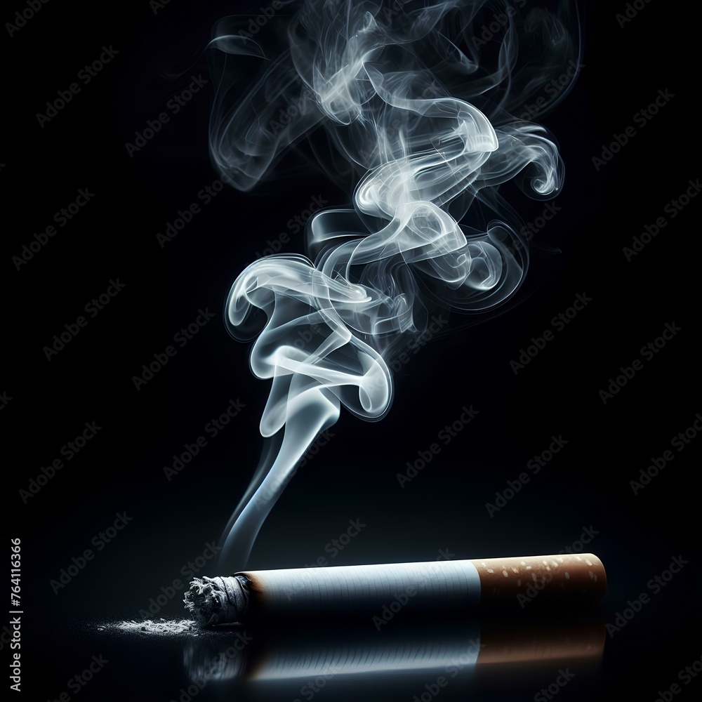 Smoke from a cigarette Smoke from a cigarette
