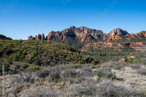 Beautiful plateau and scenery from the Brins Mesa trail in Sedona Arizona
