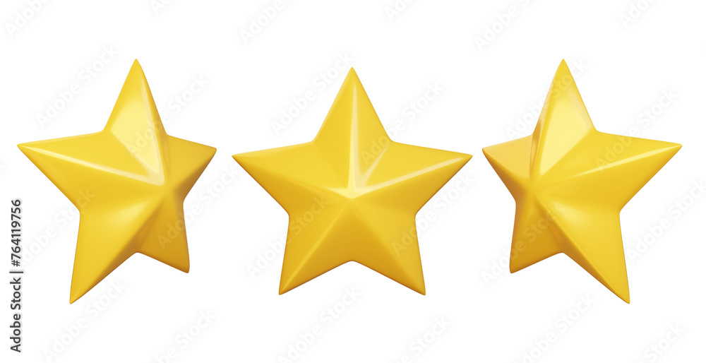Yellow star with isolated 3d render illustration Yellow star with isolated 3d render illustration