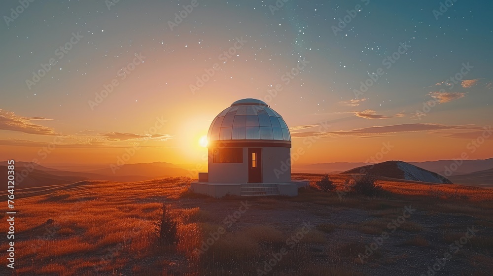 A home with a panoramic observatory for stargazing and atmospheric studies A home with a panoramic observatory for stargazing and atmospheric studies