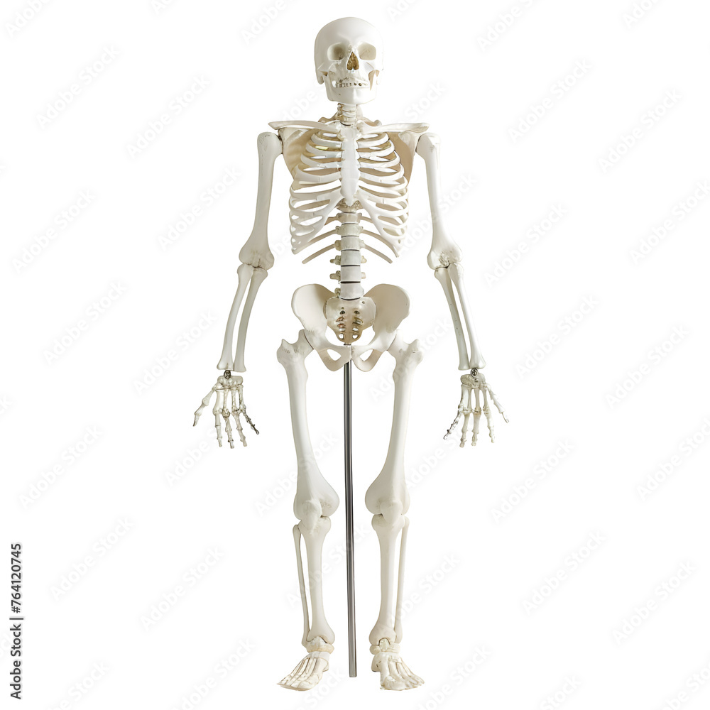 Human Skeletal System Model (Organ System Model) Isolated on Transparent Backdrop - PNG Cutout Human Skeletal System Model (Organ System Model) Isolated on Transparent Backdrop - PNG Cutout