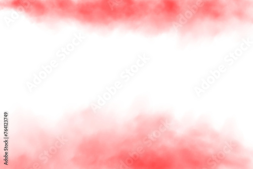 Red fog in slow motion. Realistic atmospheric red smoke. Red fume slowly floating rises up. PNG. 