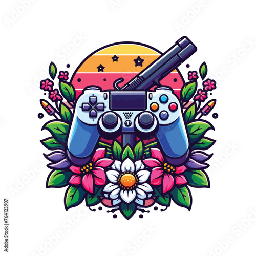 girl gaming t shirt design