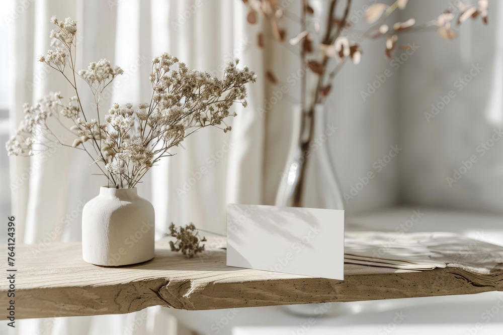 Elegant Business Card Design with Boho Flair and Neutral Tones