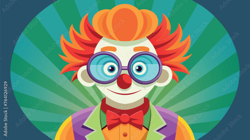 Fototapeta premium clown-with-big-glasses