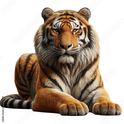 Majestic Tiger on Transparent Background  Perfect for Design Projects