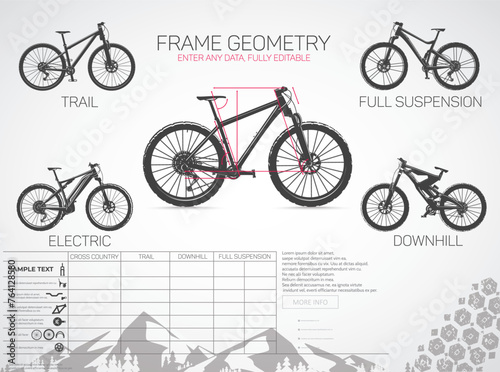 Bikes are different, modern sports frames.