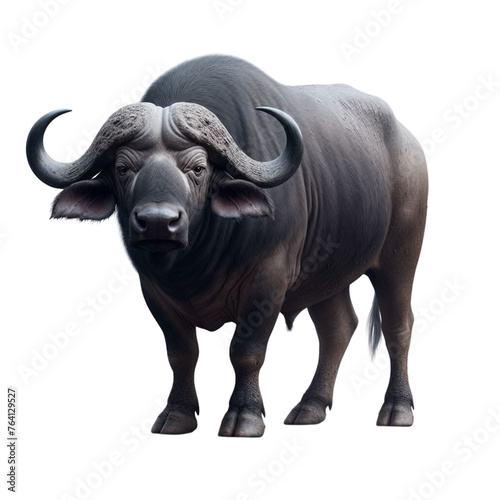 Majestic African Buffalo on Transparent Background  Perfect for Design Projects