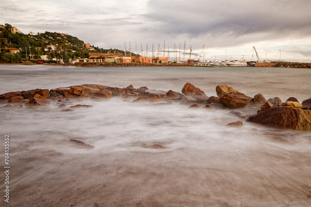 Beach and sea on the French Riviera Beach and sea on the French Riviera