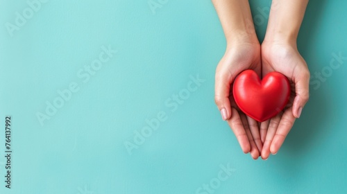 Heart shape in the hand
