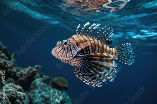 lionfish in aquarium
