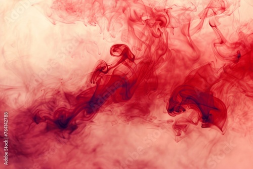 Red Mist Graphic Resources of Red Smoke, Mist, Cloud, or Dye in Water, Abstract Minimalist Art