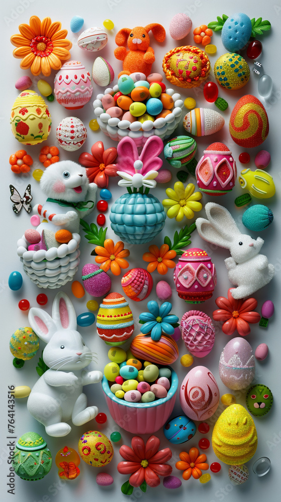 easter eggs with flowers easter eggs with flowers