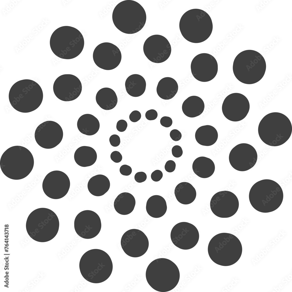 Spiral and swirl motion twisting circles design element set. Spiral and swirl motion twisting circles design element set.