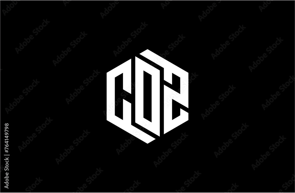 COZ creative letter logo design vector icon illustration COZ creative letter logo design vector icon illustration