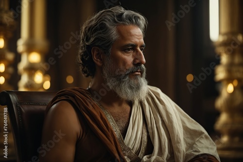 ancient greek philosopher reflects on existence