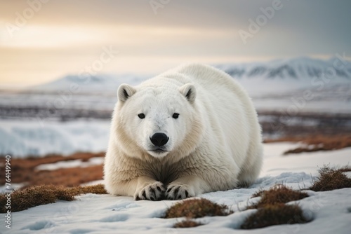 arctic mammal in snow endangered species