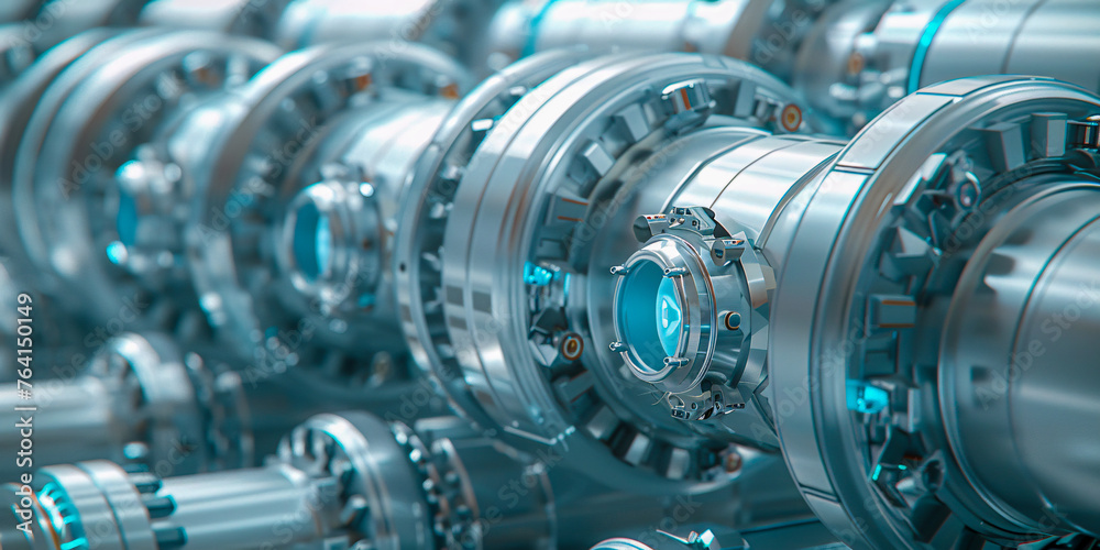 Mechanical gears in action, the essence of engineering and industrial machinery Mechanical gears in action, the essence of engineering and industrial machinery