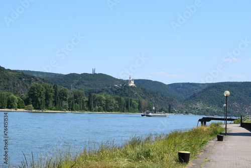 Rhine valley near Rhens and Braubach photo