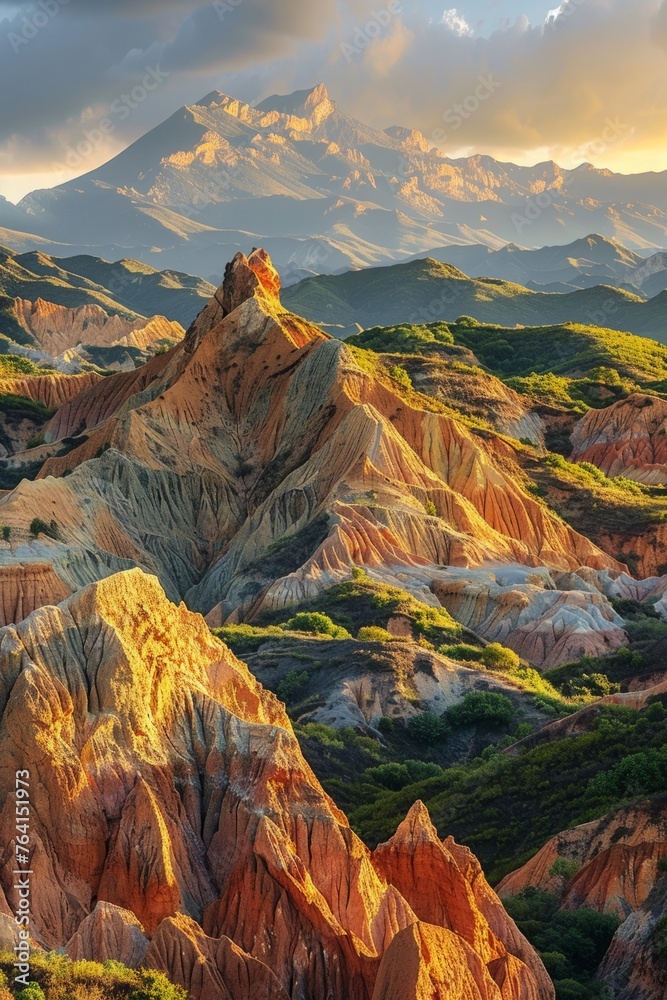 Fototapeta premium Mountain sunset