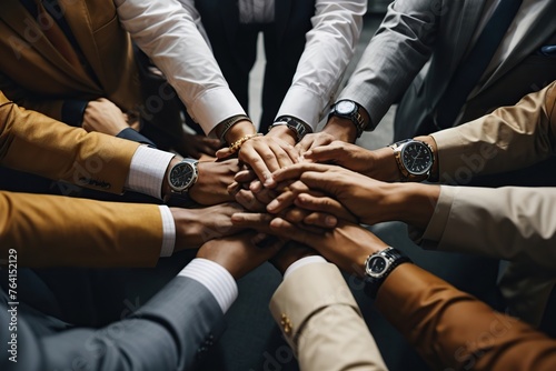 business teamwork join hands together business team