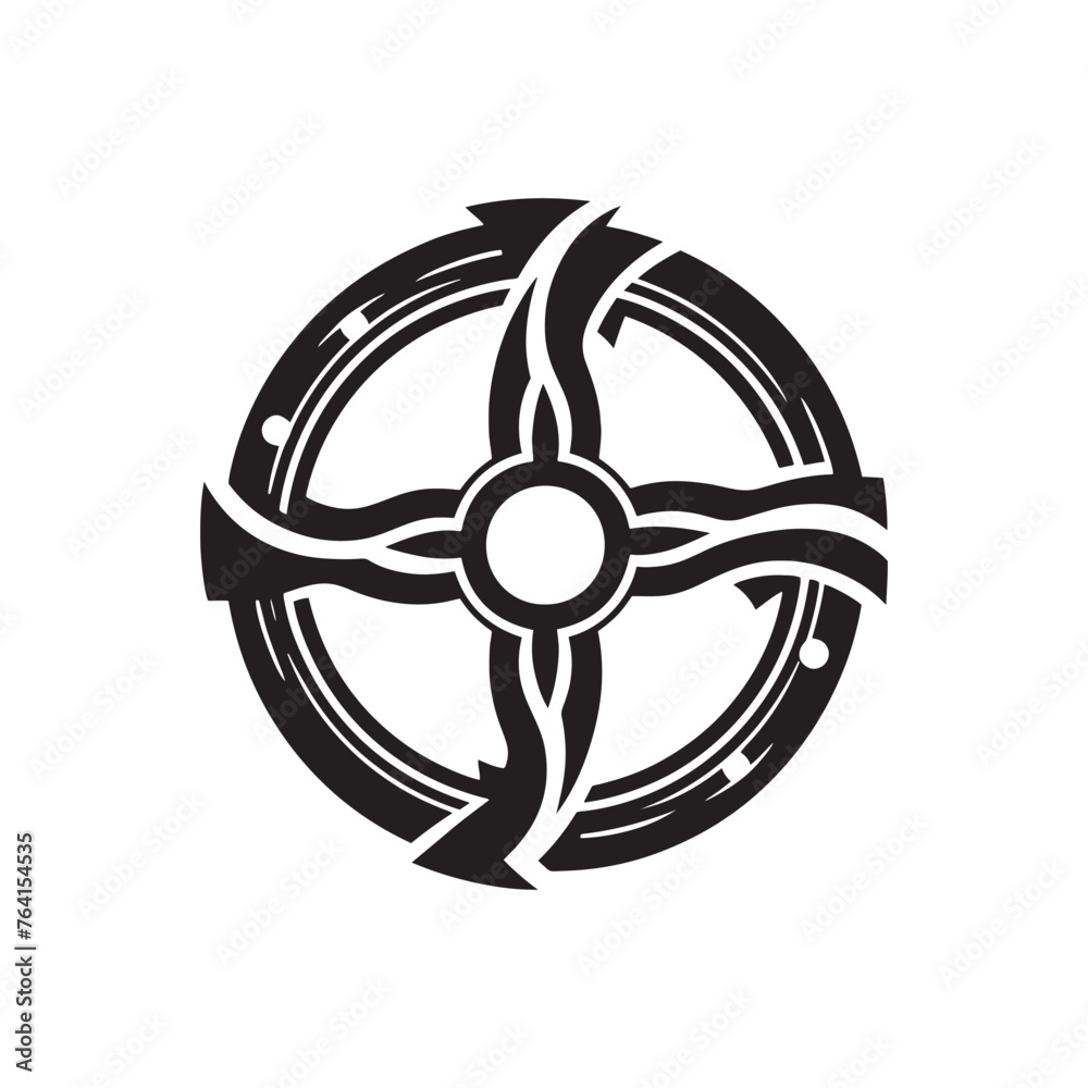 Ancient Chakram Silhouette Showcase - Embarking on a Journey Through Time with Chakram Illustration - Minimallest Chakram Vector
Ancient Chakram Silhouette Showcase - Embarking on a Journey Through Time with Chakram Illustration - Minimallest Chakram Vector