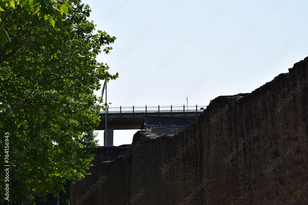 bridge across the city walls