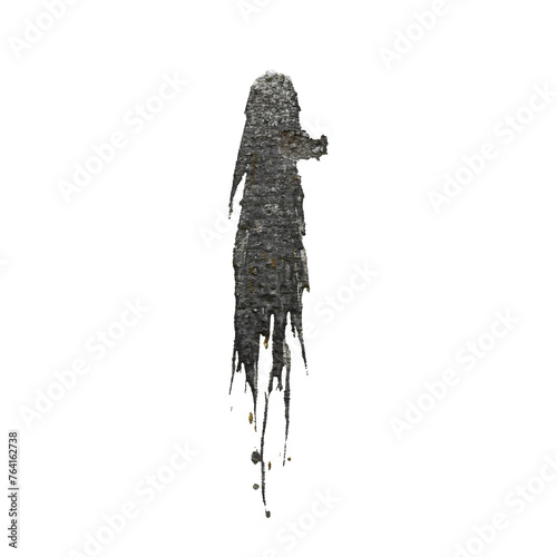 Paint stain on wall