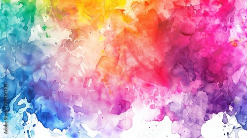 Aquarelle Radiance: Vibrant Watercolor Fusion