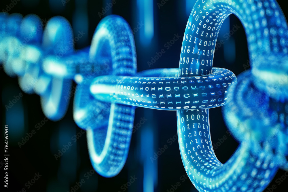 The future of fintech with vibrant, color palettes, showcasing blockchain technology as a dynamic network of interconnected opportunities The future of fintech with vibrant, color palettes, showcasing blockchain technology as a dynamic network of interconnected opportunities