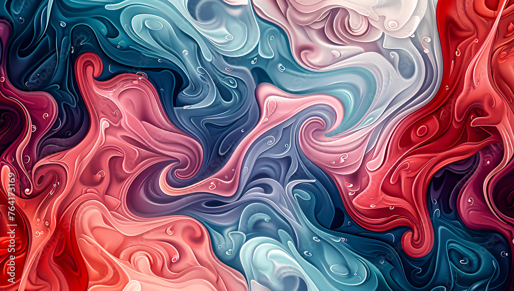 Artistic liquid marble pattern, abstract ink painting with vibrant blue and pink hues Artistic liquid marble pattern, abstract ink painting with vibrant blue and pink hues