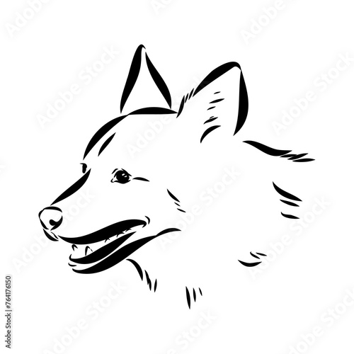 Scenes of dog training with cartoon characters of man and his pet learning various commands