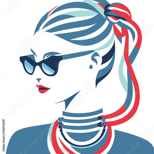 Ponytail- Retro Chic Illustration