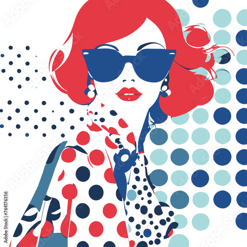 Polka Dot - Retro Chic Illustration