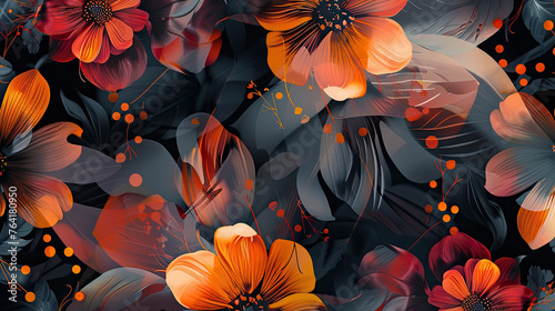 Floral Whispers: Embracing Nature's Tapestry in Abstract Beauty